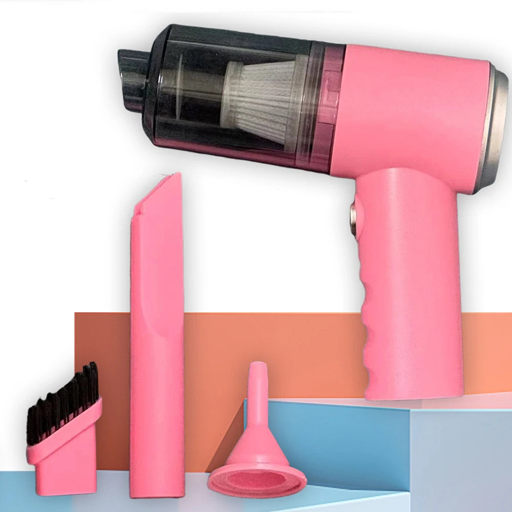 3 in 1 Integrated Suction and Blowing Vacuum Combination Vacuum Cleaner USB Charging Small Car Household Vacuum Cleaner
