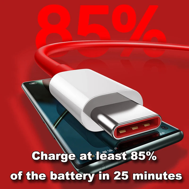 PD 65W Supervooc Fast Charger Cable For Oneplus Ace 12 11 10T 9 8T 7T Pro USB C To Type C Cable Warp Dash Charge 6T 5T Data Wire