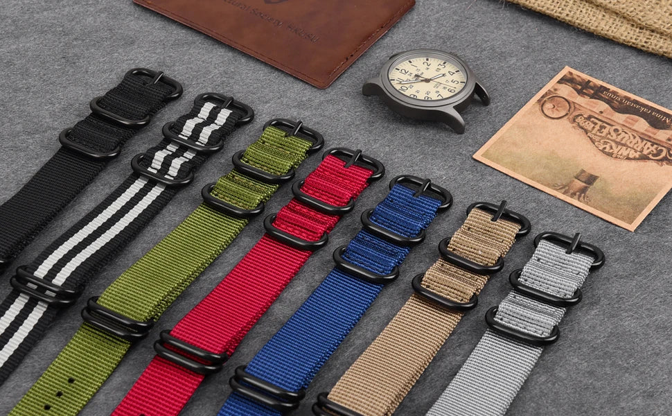 2024 TPW Field Watch Easy Reading Fabric Strap 24 Hours Display Quartz Movement